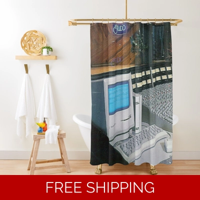 Le Studio Shower Curtain SSL Console Board and Room Le Studio Shower Curtain SSL Console Board and Room